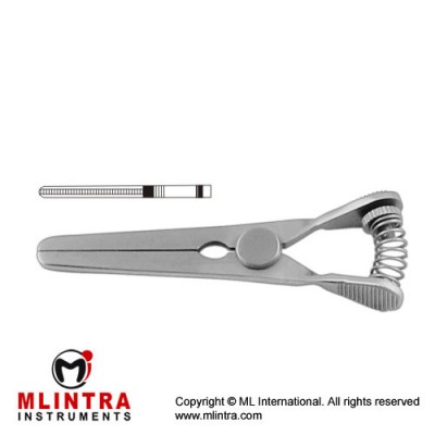 Glover Atrauma Bulldog Clamp Straight Stainless Steel, 7 cm - 2 3/4"